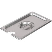 SPCN Winco, 1/9 Size Stainless Steel Steam Table Food Pan Slotted Lid w/ Handle