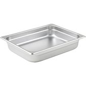 SPJL-202 Winco, 1/2 Size Stainless Steel Steam Table Pan w/ Anti-Jamming Corners, 2.5" Deep