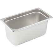 SPJL-306 Winco, 1/3 Size Stainless Steel Steam Table Pan w/ Anti-Jamming Corners, 6" Deep