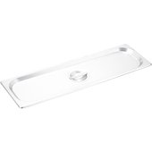 SPJL-HCS Winco, 1/2 Size Long Stainless Steel Steam Table Food Pan Lid w/ Handle