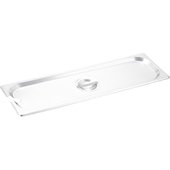SPJL-HCN Winco, 1/2 Size Long Stainless Steel Steam Table Food Pan Slotted Lid w/ Handle