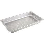 SPJH-102PF Winco, Full Size Perforated Stainless Steel Steam Table Pan, 2.5" Deep