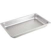 SPJH-104PF Winco, Full Size Perforated Stainless Steel Steam Table Pan, 4" Deep