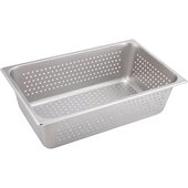 SPJH-106PF Winco, Full Size Perforated Stainless Steel Steam Table Pan, 6" Deep