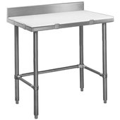 CT2436S-BS-X Eagle Group, 36" x 24" Poly Top Cutting Table w/ Backsplash