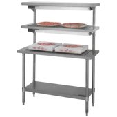 PIH48-208 Eagle Group, 48" x 21" Stainless Steel Pizza Holding Table w/ 2 Warmers, 208v