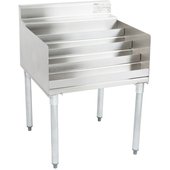 LD24-22 Eagle Group, 24" Four Tier Stainless Steel Liquor Display Rack, 2200 Series