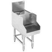 BDBS18-24 Eagle Group, 18" x 29" Underbar Blender Station w/ 18" Drainboard Top