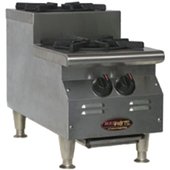 CLUHP-2-NG-X Eagle Group, 50,000 Btu Gas Hot Plate, Countertop, Manual Controls, RedHots Chef's Line