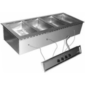 SGDI-4-240T-D Eagle Group, 4.8 kW Electric Drop-In Sealed Hot Food Well w/ Drain, 4 Pan