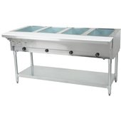 DHT4-120-1X Eagle Group, 63 1/2" Electric Steam Table, 4 Pan Capacity, 2 kW