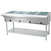 DHT4-240-1X Eagle Group, 63 1/2" Electric Steam Table, 4 Pan Capacity, 3 kW