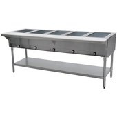 DHT5-240-1X Eagle Group, 79" Electric Steam Table, 5 Pan Capacity, 3.75 kW