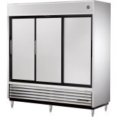 TSD-69 True, 78" 3 Slide Door Reach-In Refrigerator, TSD Series