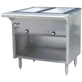 HT2OB-120 Eagle Group, 33" Electric Steam Table, 2 Pan Capacity, 1.5 kW