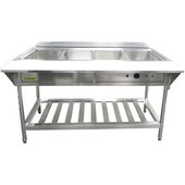 EST-240 Admiral Craft, 57" Electric Steam Table, 4 Pan Capacity, 3 kW