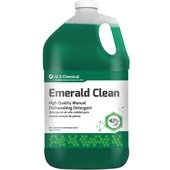057519 U.S. Chemical, 1 Gallon Emerald Clean Liquid Dish Washing Detergent (4/Case)