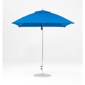 454FM-SR-PBA Frankford Umbrellas, 6 1/2' Monterey Square Pulley Lift Umbrella w/ 1 1/2" Aluminum Pole, Pacific Blue