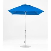 454FMC-SR-PBA Frankford Umbrellas, 6 1/2' Monterey Square Crank Lift Umbrella w/ 1 1/2" Aluminum Pole, Pacific Blue