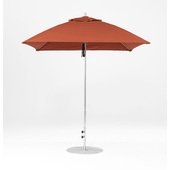 454FM-SR-TRA Frankford Umbrellas, 6 1/2' Monterey Square Pulley Lift Umbrella w/ 1 1/2" Aluminum Pole, Terracotta