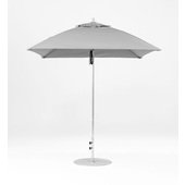 454FM-SR-CGA Frankford Umbrellas, 6 1/2' Monterey Square Pulley Lift Umbrella w/ 1 1/2" Aluminum Pole, Cadet Gray