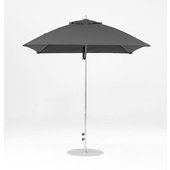 454FM-SR-CHGA Frankford Umbrellas, 6 1/2' Monterey Square Pulley Lift Umbrella w/ 1 1/2" Aluminum Pole, Charcoal Gray