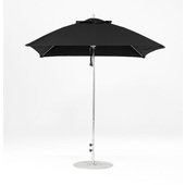 454FM-SR-BKA Frankford Umbrellas, 6 1/2' Monterey Square Pulley Lift Umbrella w/ 1 1/2" Aluminum Pole, Black