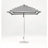 454FM-SR-BKSA Frankford Umbrellas, 6 1/2' Monterey Square Pulley Lift Umbrella w/ 1 1/2" Aluminum Pole, Black Stripe