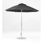 854FMC-SR-CHGA Frankford Umbrellas, 9' Monterey Octagonal Crank Lift Umbrella w/ 1 1/2" Aluminum Pole, Charcoal Gray