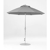 864FMC-SR-CGA Frankford Umbrellas, 11' Monterey Octagonal Crank Lift Umbrella w/ 1 1/2" Aluminum Pole, Cadet Gray