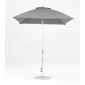 454FMC-SR-CGA Frankford Umbrellas, 6 1/2' Monterey Square Crank Lift Umbrella w/ 1 1/2" Aluminum Pole, Cadet Gray