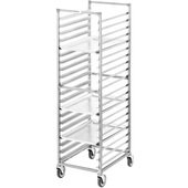 400S-OR Channel Manufacturing, 30 Pan Roll-In Oven Stainless Steel Bun / Sheet Pan Rack, End Load, Assembled