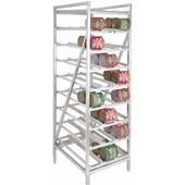 CSR-99 Channel Manufacturing, Full Size Heavy Duty Stationary Aluminum Can Rack, 162 Can Capacity