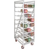 CSR-99M Channel Manufacturing, Full Size Heavy Duty Mobile Aluminum Can Rack, 162 Can Capacity