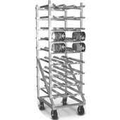 OCR-10-9A-X Eagle Group, Full Size Mobile Aluminum Can Rack, 162 Can Capacity
