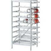 CR10-162 Advance Tabco, Full Size Stationary Aluminum Can Rack, 162 Can Capacity