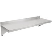 BHS1248-X John Boos, 48" x 12" Solid Wall Mount Shelf, Stainless Steel