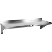 BHS1636-X John Boos, 36" x 16" Solid Wall Mount Shelf, Stainless Steel
