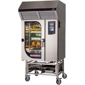 BLCT-101E-H Blodgett, 18,000 Watt Electric Combination Oven Steamer w/ Ventless Hood & Stand, 8 Pan, Touch Screen Controls