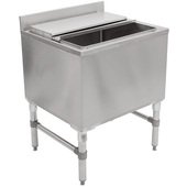 UBIB-1830 John Boos, 30" x 18" Stainless Steel Underbar Ice Bin, 121 Lb Capacity