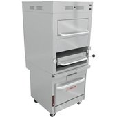 P32C-171 Southbend, 104,000 Btu Gas Broiler w/ Finishing Oven & Cabinet Base, Free Standing, Single Deck