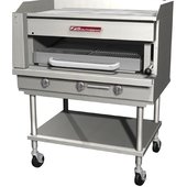 SSB-45 Southbend, 126,000 Btu Gas Broiler w/ 41" Griddle Top, Free Standing, Single Deck