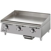 736TA Star Mfg, 36" Electric Countertop Griddle, Thermostatic Controls, 208/240v, 13.05 kW