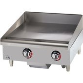 524TGF Star Mfg, 24" Electric Countertop Griddle, Thermostatic Controls, 208/240v