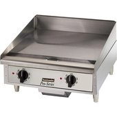 TMGE24 Toastmaster, 24" Electric Countertop Griddle, Thermostatic Controls, 208/240v