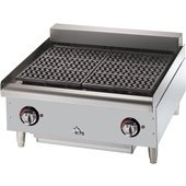 5124CF Star Mfg, 24" Countertop Electric Charbroiler, Radiant, 208v, 6.6 kW