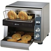QCS1-500B Star Mfg, 1,600 Watt Commercial Conveyor Bagel Toaster, 500 Slices/Hr