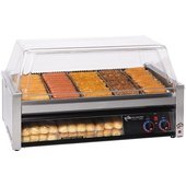 50SCBBC Star Mfg, 1,535 Watt Electric Hot Dog Roller Grill w/ Bun Drawer, 50 Capacity