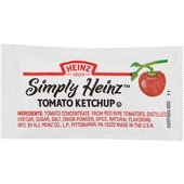 10013000556009 Heinz, 9 Gram Simply Heinz Ketchup Portion Packet (1000/Case)