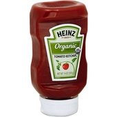 00013000708999 Heinz, 14 oz. Top Down Organic Ketchup Squeeze Bottle (6/Case)